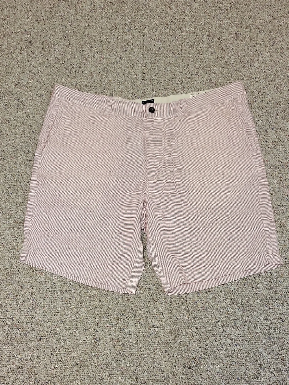 J. Crew Maroon Striped Linen Shorts Men's 40. New Summer Lightweight Vacation